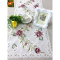 Organza fabric with embroidery table runner table cloth